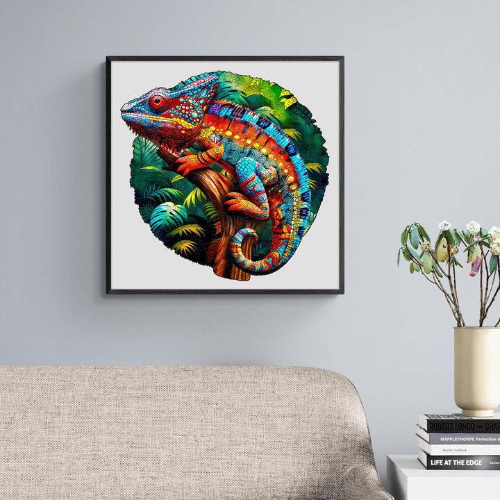 Forest Chameleon Wooden Jigsaw Puzzle