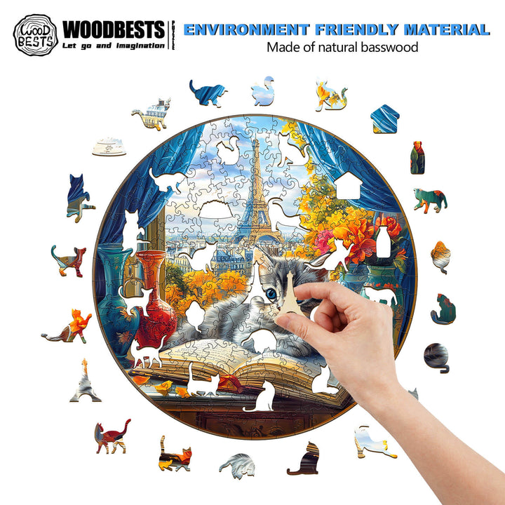 Views of Paris Wooden Jigsaw Puzzle