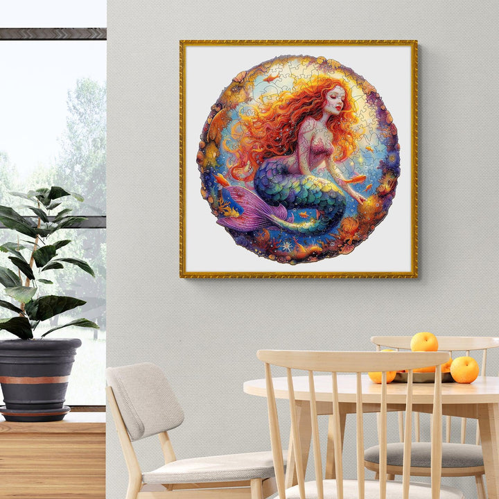 Elegant Mermaid Wooden Jigsaw Puzzle