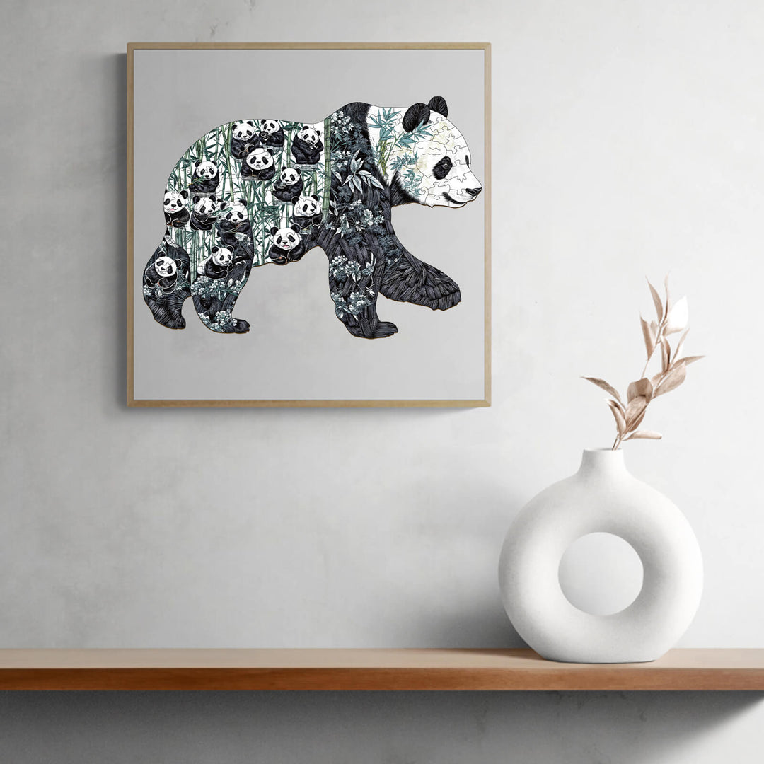 Panda Paradise  Wooden Jigsaw Puzzle