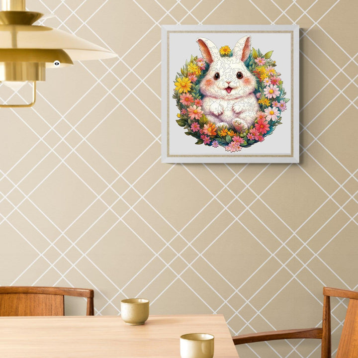 Fluffy Rabbit Wooden Jigsaw Puzzle