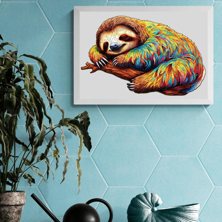 Sloth Leisurely Wooden Jigsaw Puzzle