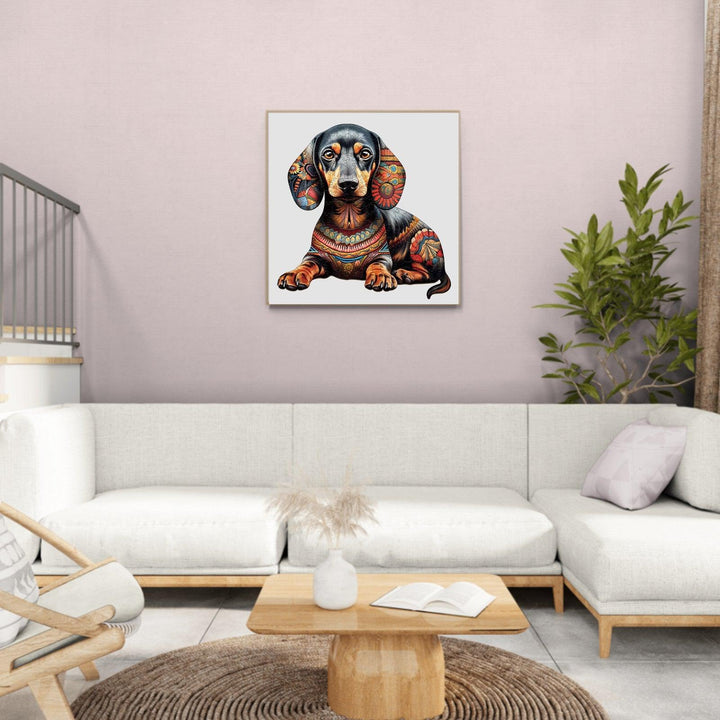 Clever Dachshund Wooden Jigsaw Puzzle