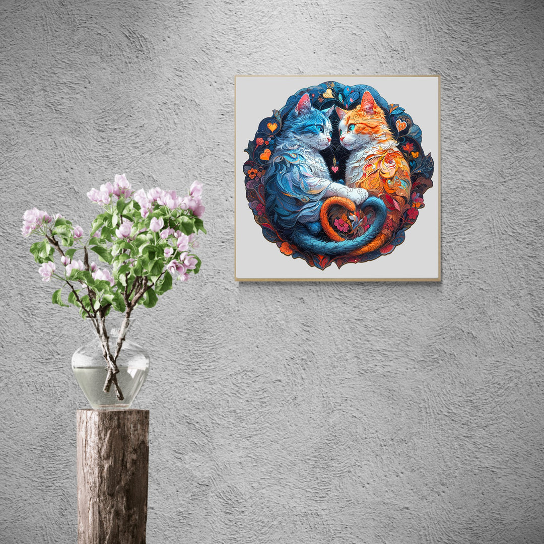 Lovely Cat Wooden Jigsaw Puzzle