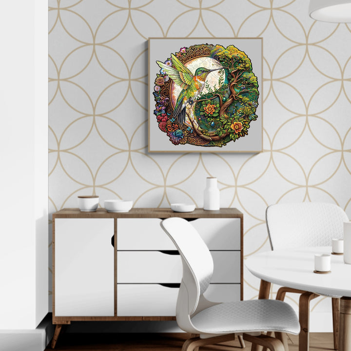 Yin Yang Hummingbird-1 Wooden Jigsaw Puzzle