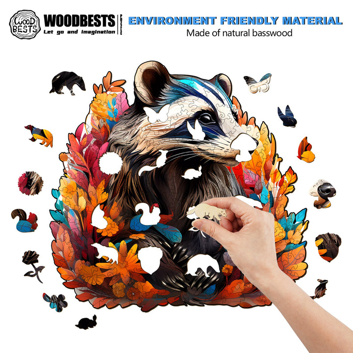 Badger Wooden Jigsaw Puzzle