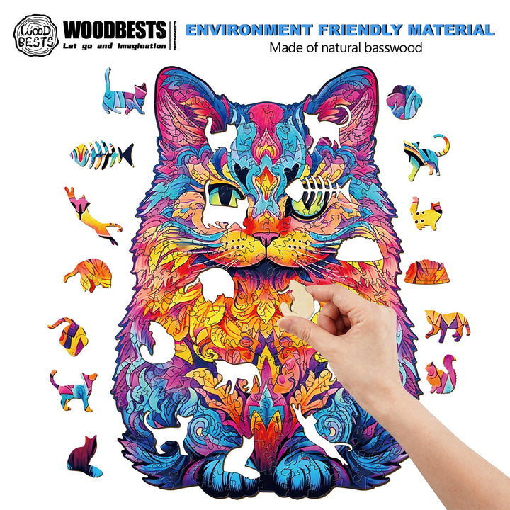 British Short Hair Wooden Jigsaw Puzzle