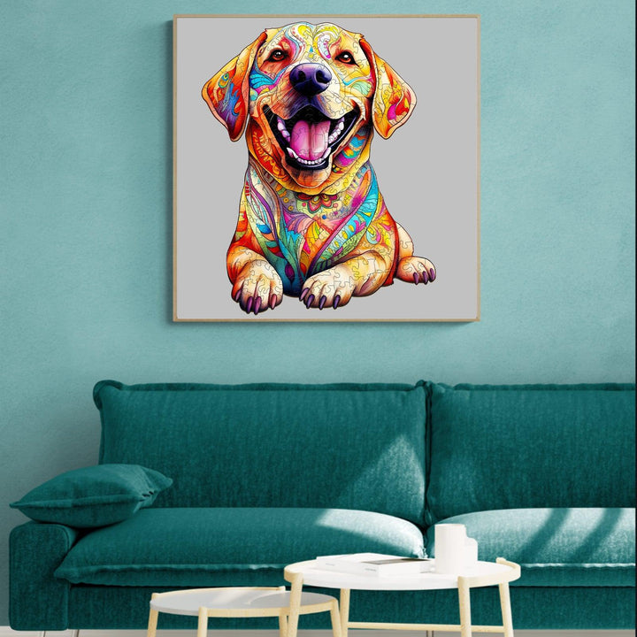 Yellow Labrador Wooden Jigsaw Puzzle