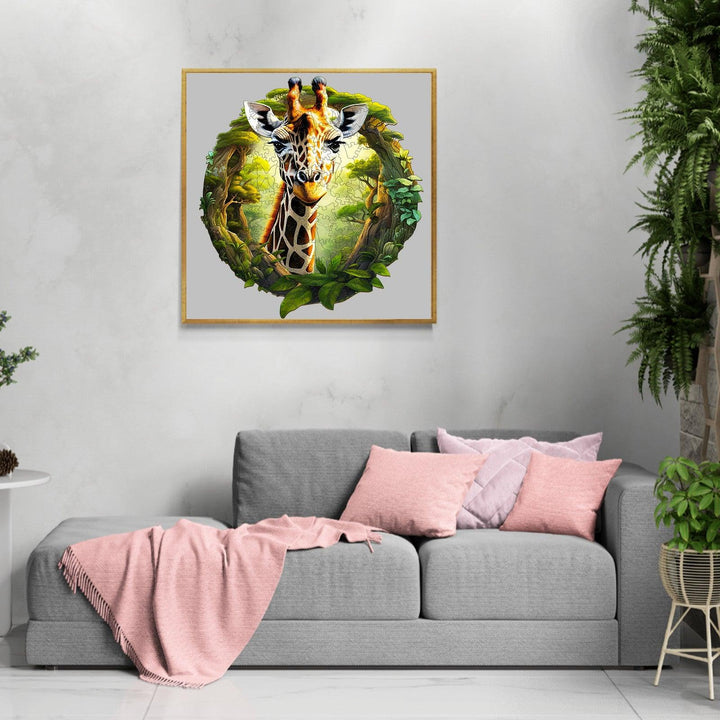 Forest Giraffe Wooden Jigsaw Puzzle