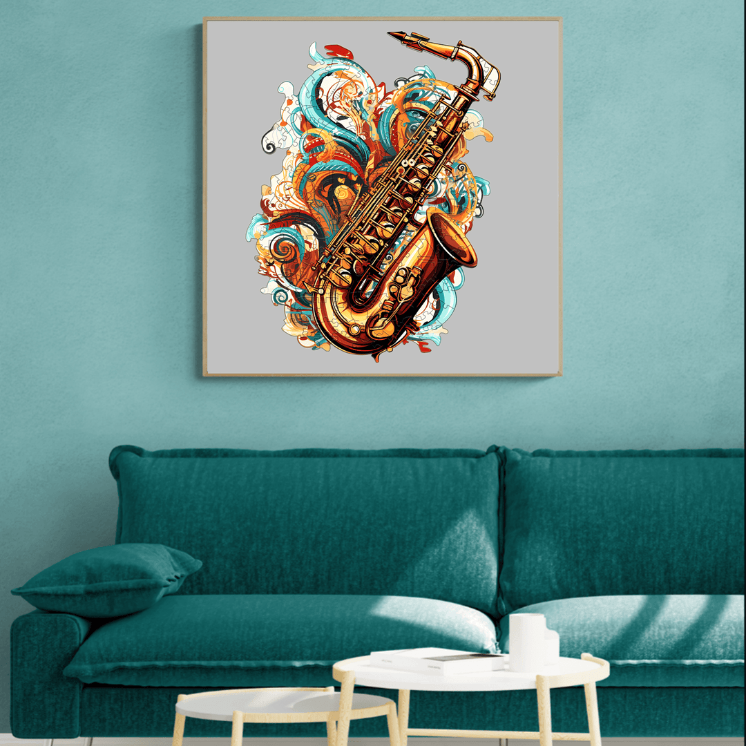 The Melodious Saxophone Wooden Jigsaw Puzzle
