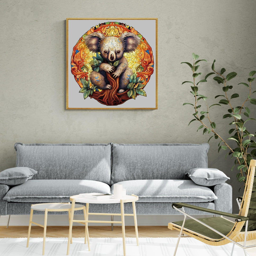 Mandala Koala Wooden Jigsaw Puzzle