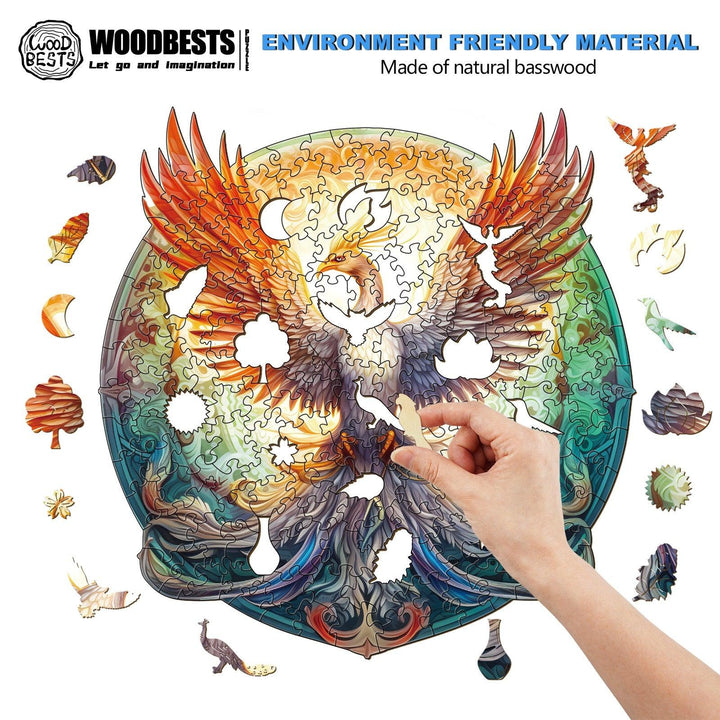 Mysterious Phoenix Wooden Jigsaw Puzzle