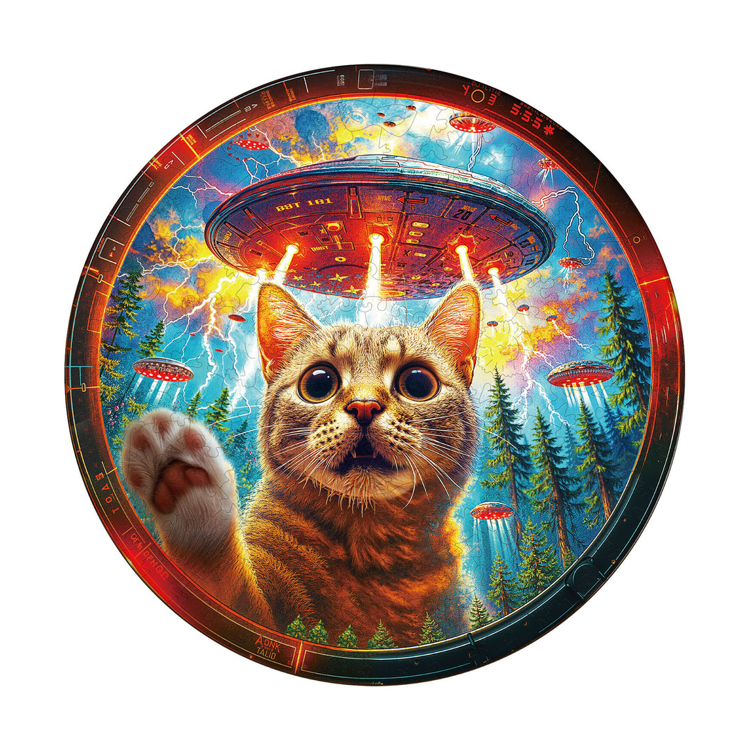 Save Kitty Wooden Jigsaw Puzzle