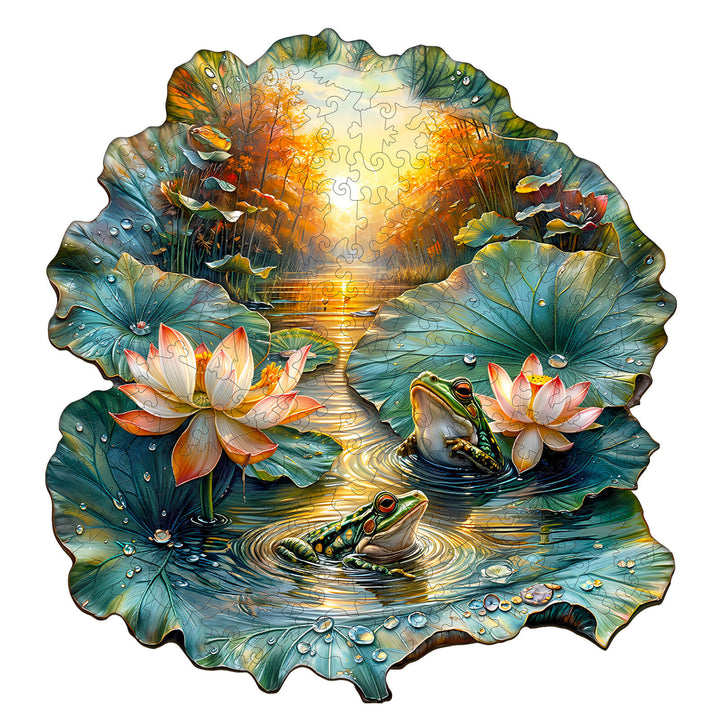 Lotus Serenade-1 Wooden Jigsaw Puzzle