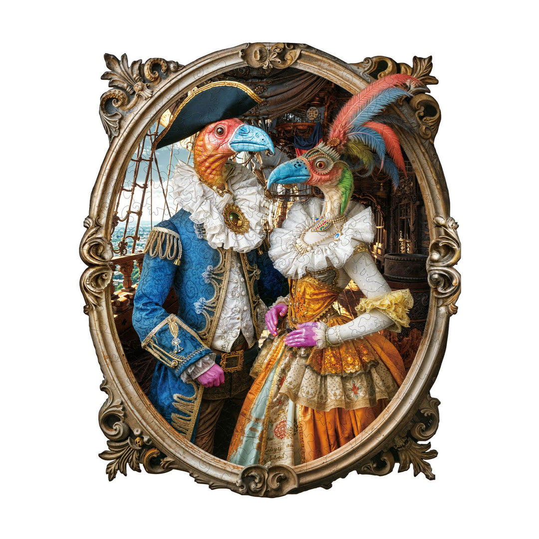 Pirate Bird Wooden Jigsaw Puzzle