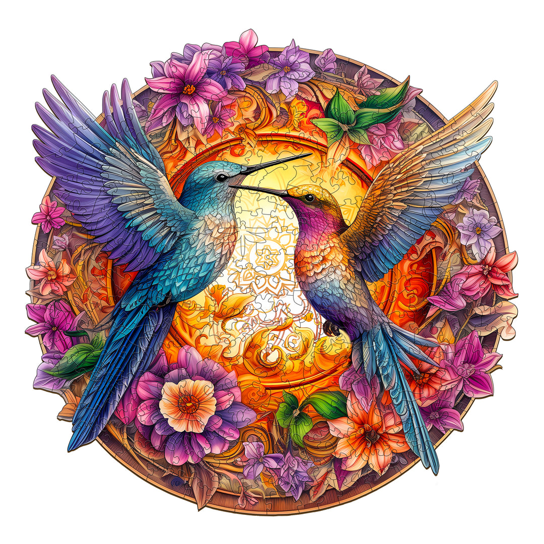 Hummingbirds Wooden Jigsaw Puzzle