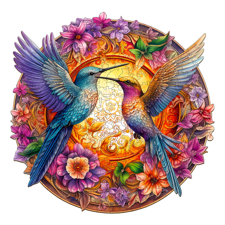 Hummingbirds Wooden Jigsaw Puzzle