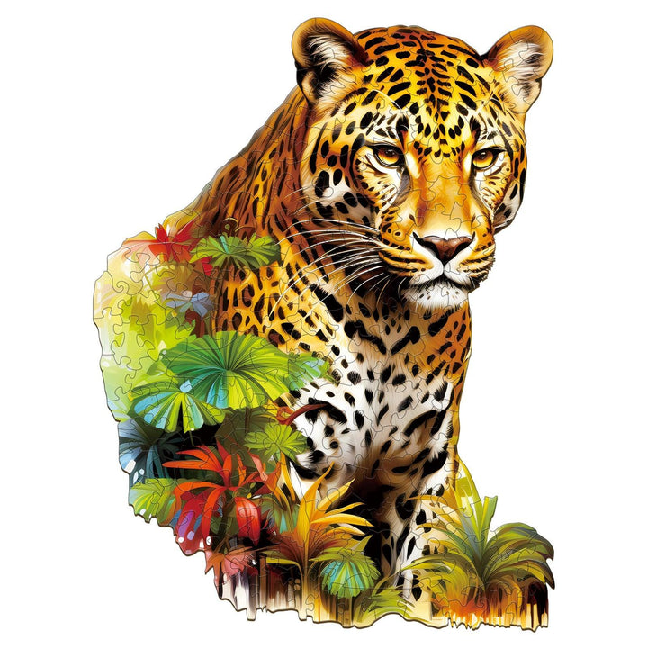 Jungle Cheetah Wooden Jigsaw Puzzle