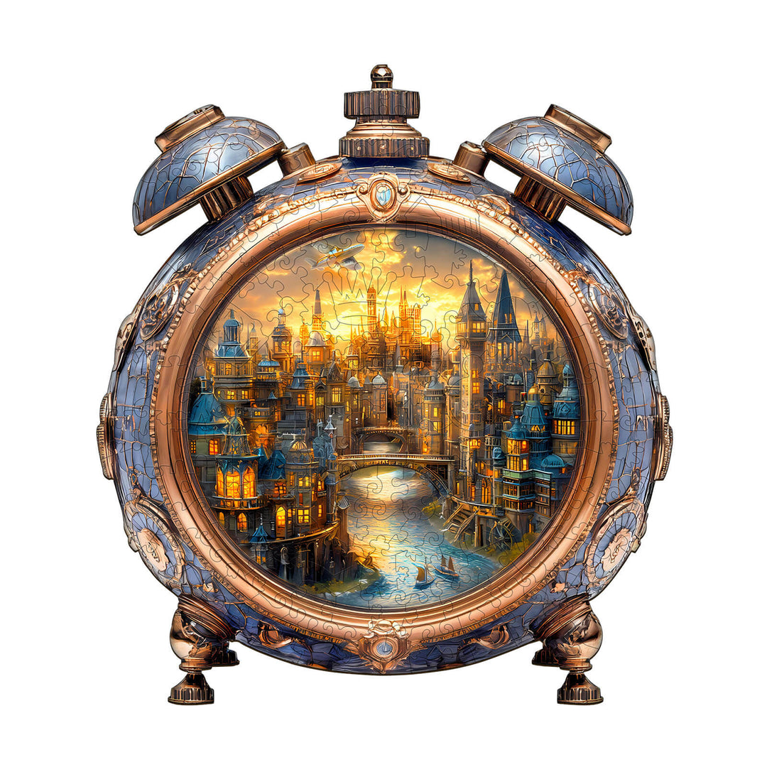 Wecker Welt Holz-Puzzle