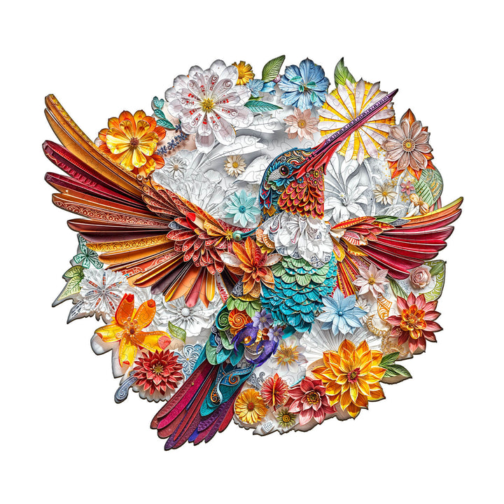Puzzle en bois Colibri Confetti