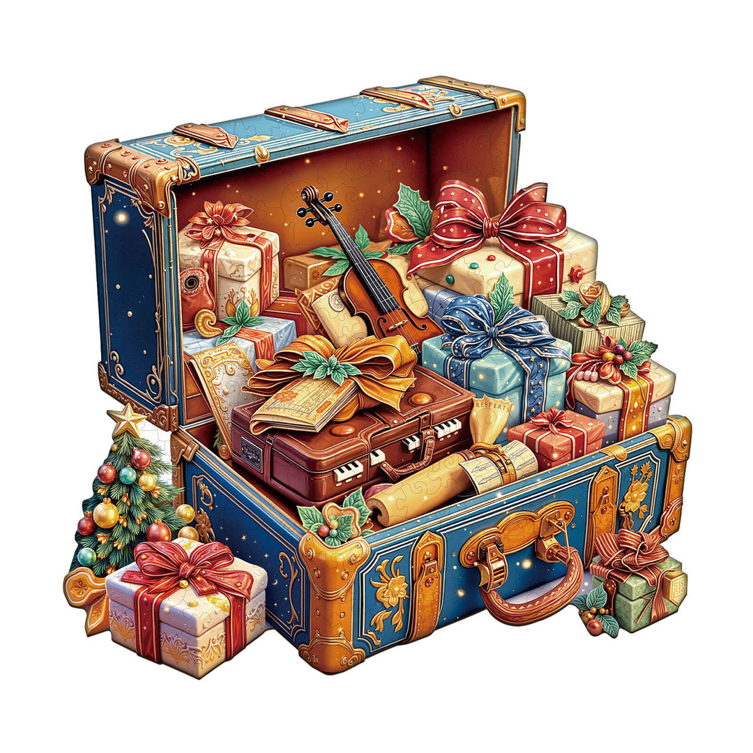 Music Gift Box Wooden Jigsaw Puzzle