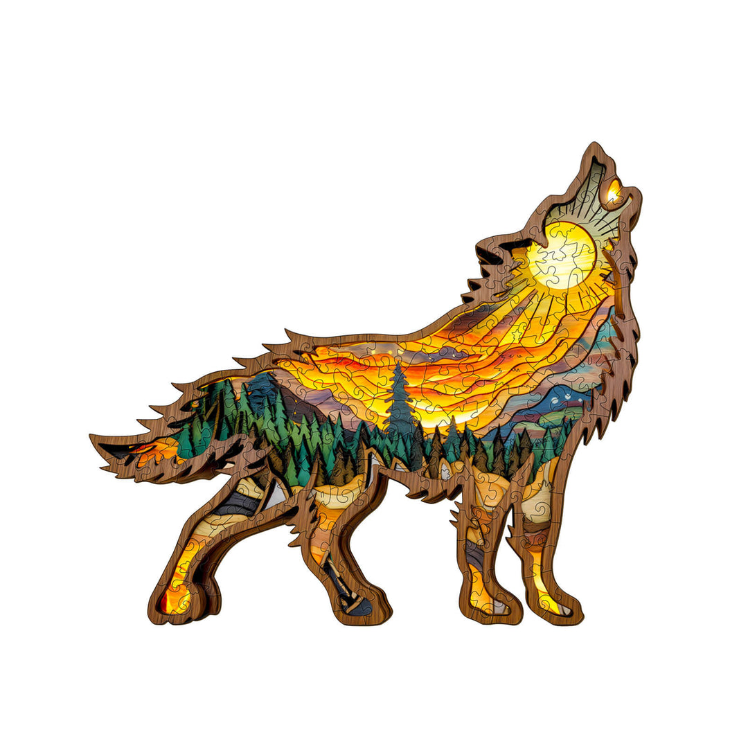 Wooden Wolf Wooden Jigsaw Puzzle