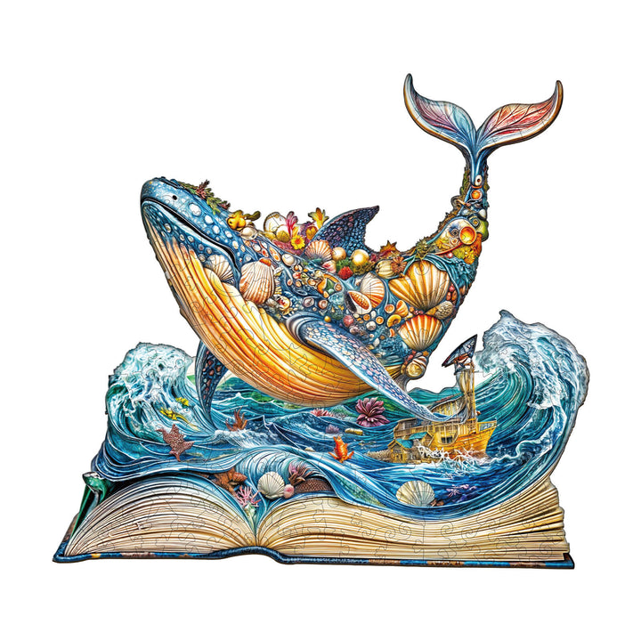 Puzzle en bois Histoire de la baleine-1