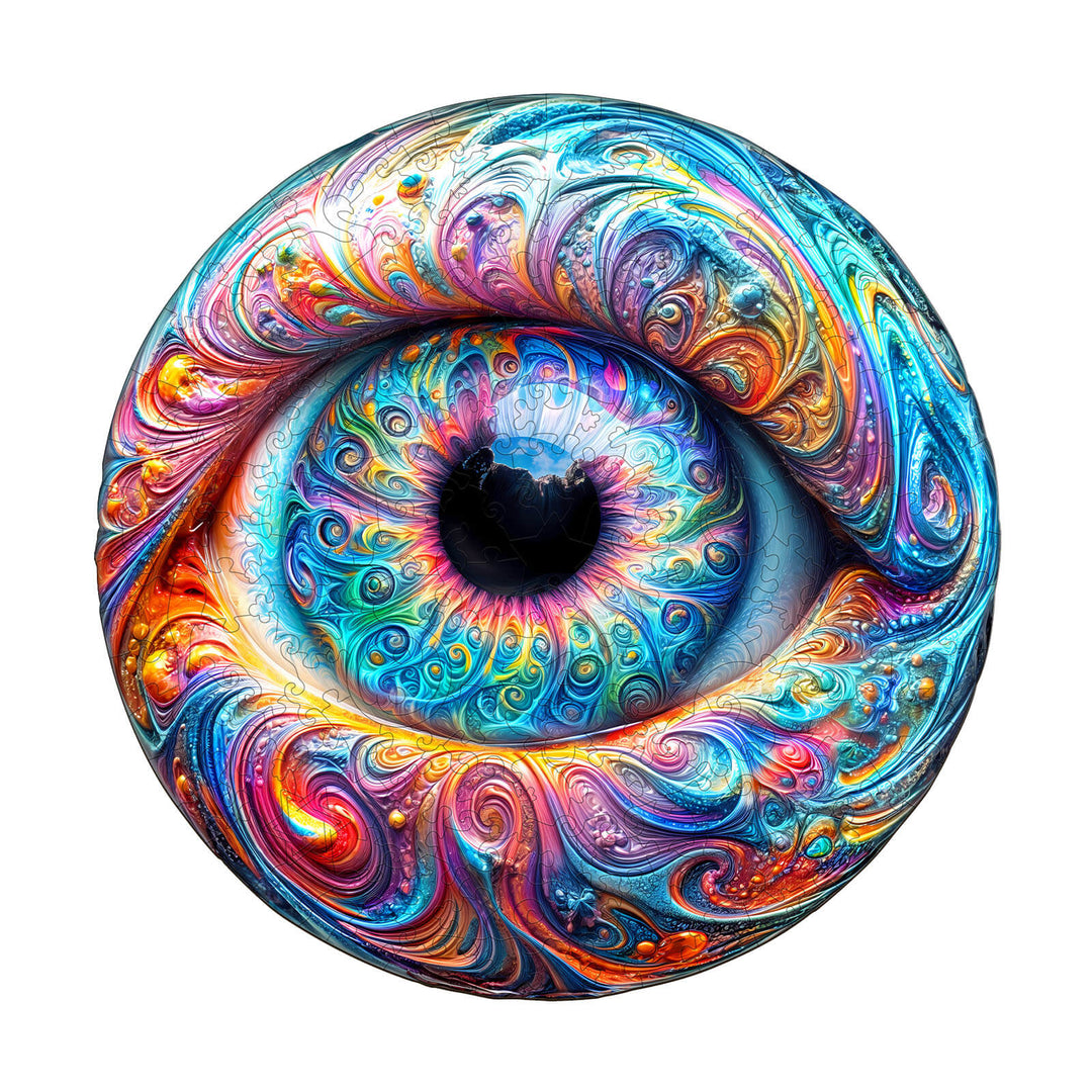 Brilliant eyes Wooden Jigsaw Puzzle