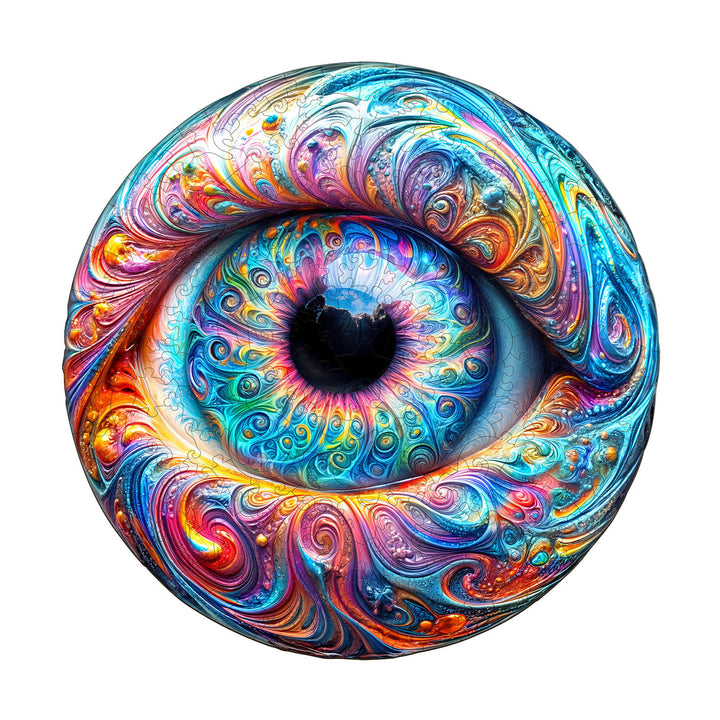 Brilliant eyes Wooden Jigsaw Puzzle