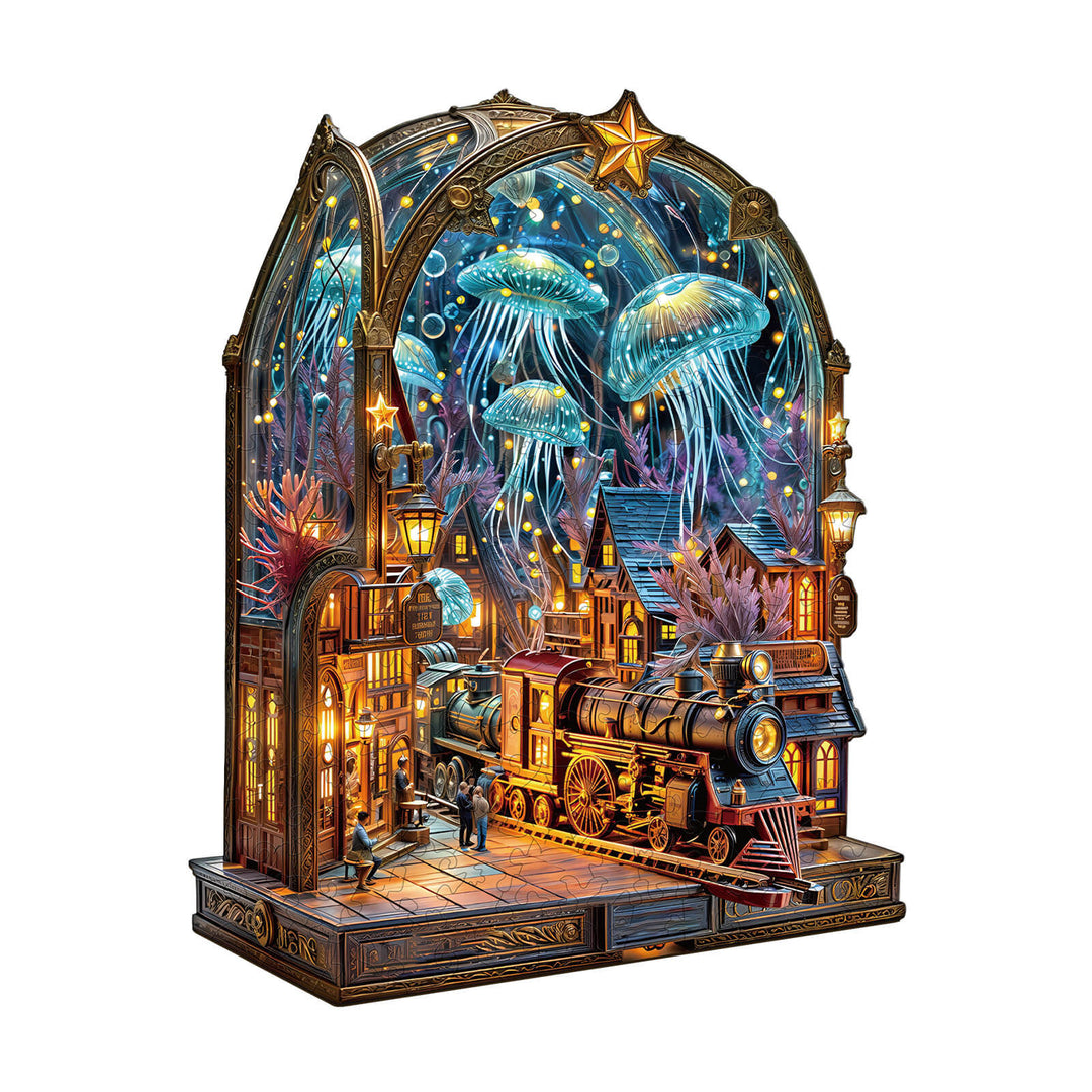 Underwater platform Wooden Jigsaw Puzzle