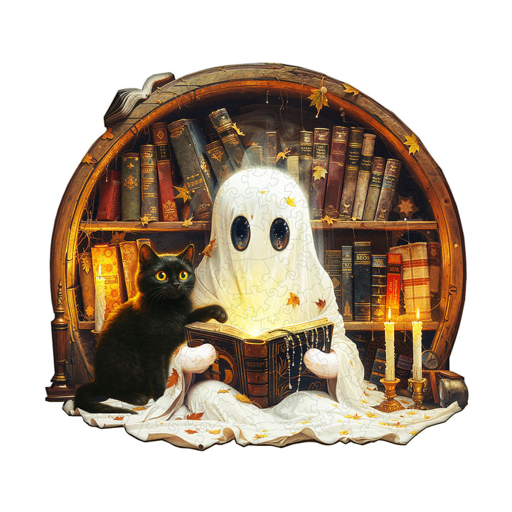 Black Cat Tales Wooden Jigsaw Puzzle