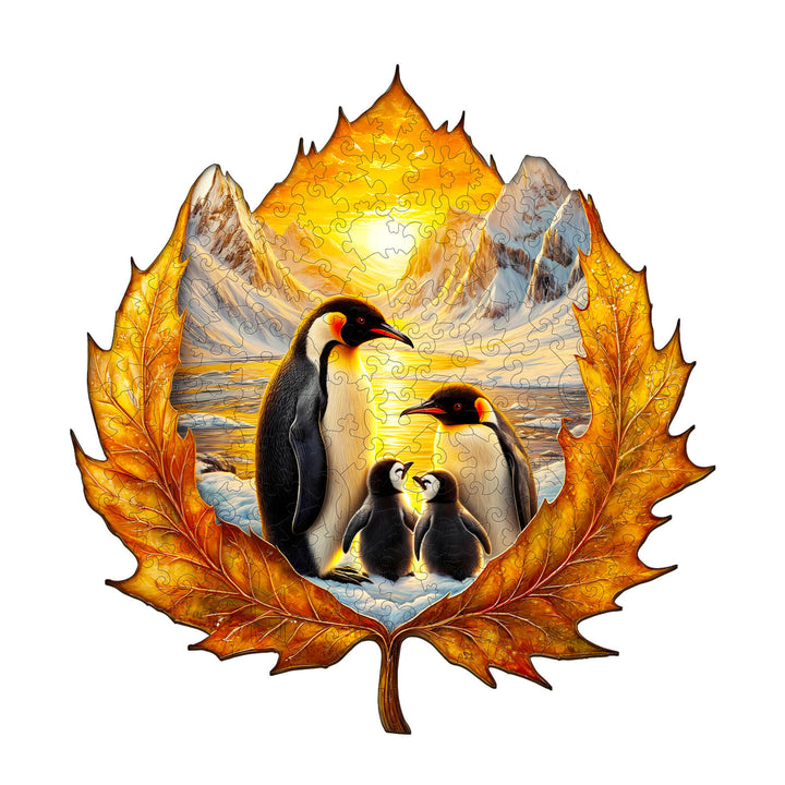 Autumn penguins Jigsaw Puzzle