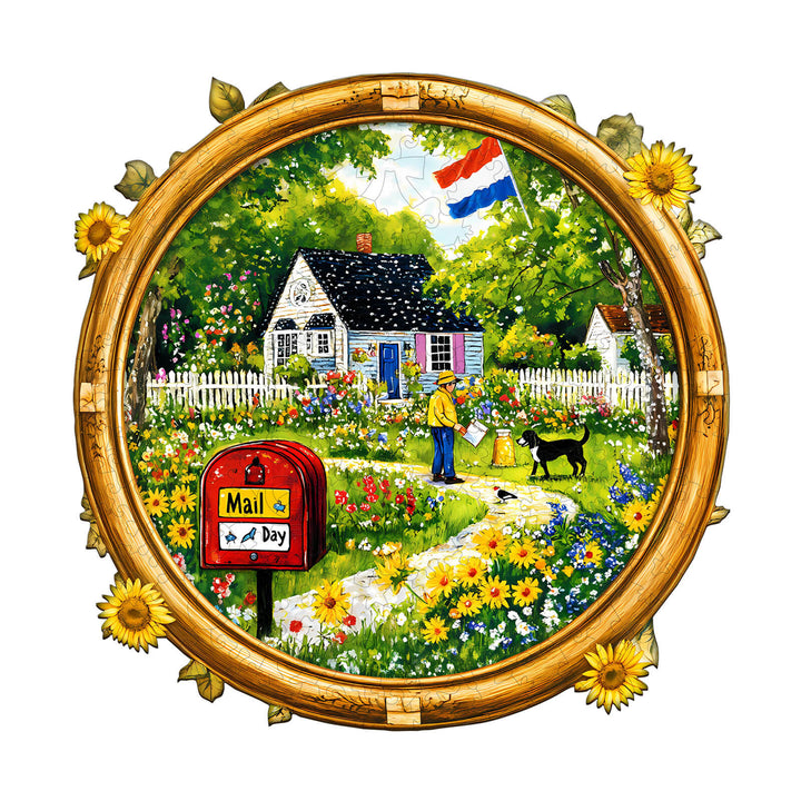 Mail Day Wooden Jigsaw Puzzle