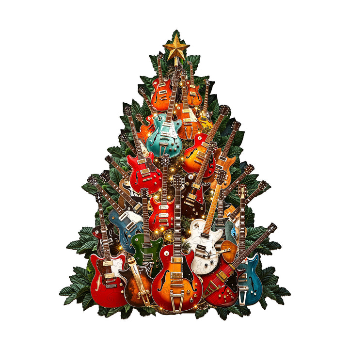 Rock Christmas Wooden Jigsaw Puzzle