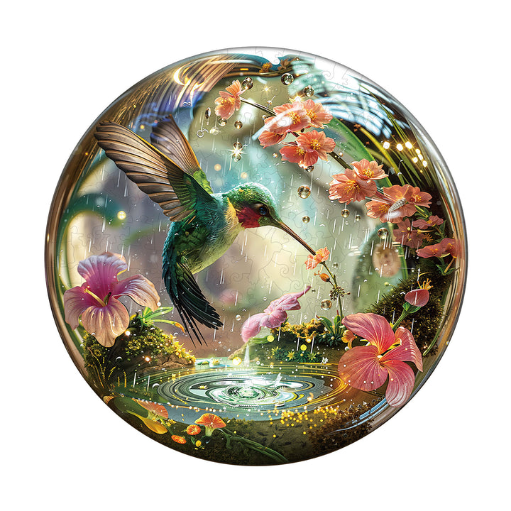 Hummy Raindrop Wooden Jigsaw Puzzle