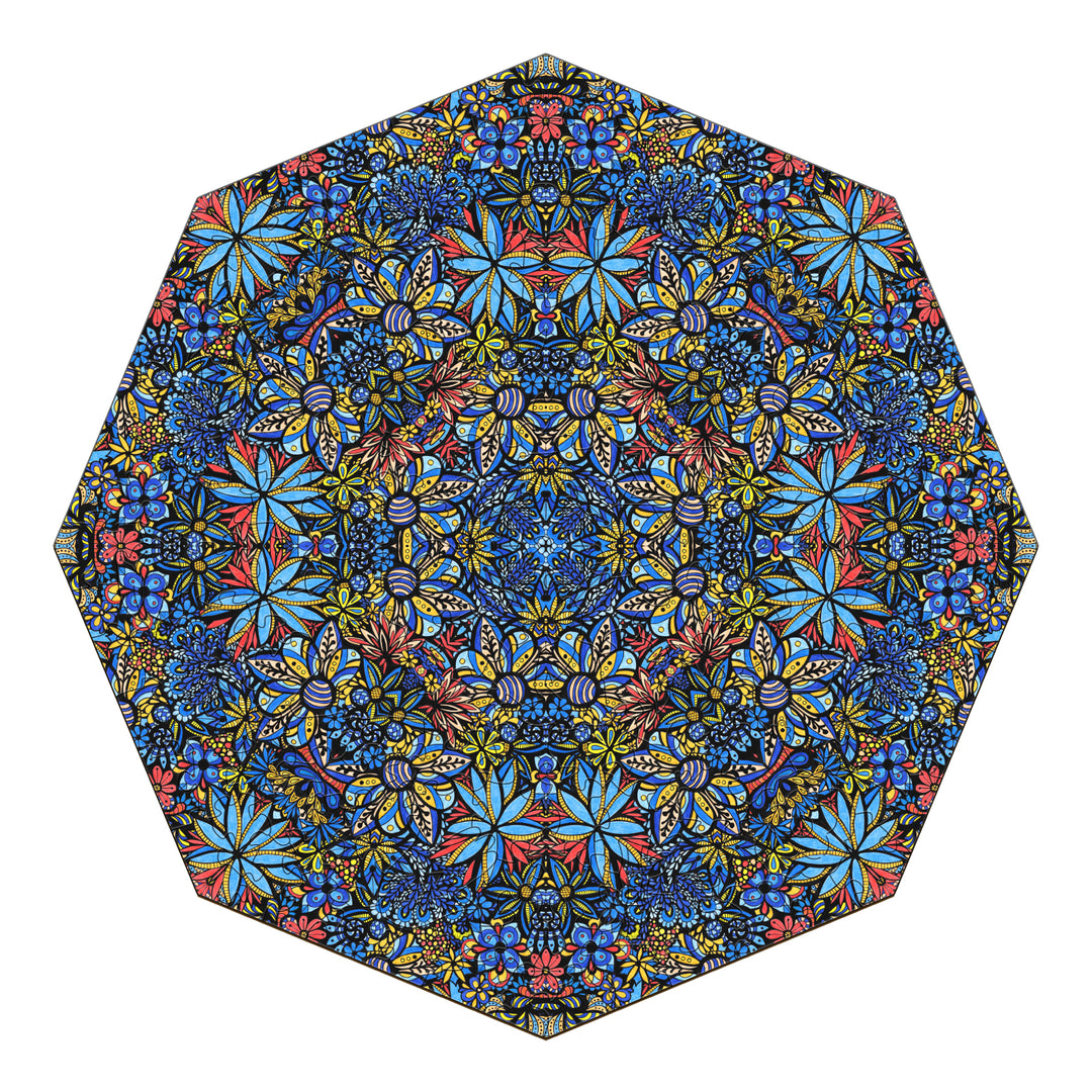 Mandala Talavera Bouquet by Lori Anne McKague featuring intricate floral doodle art in vibrant colors.