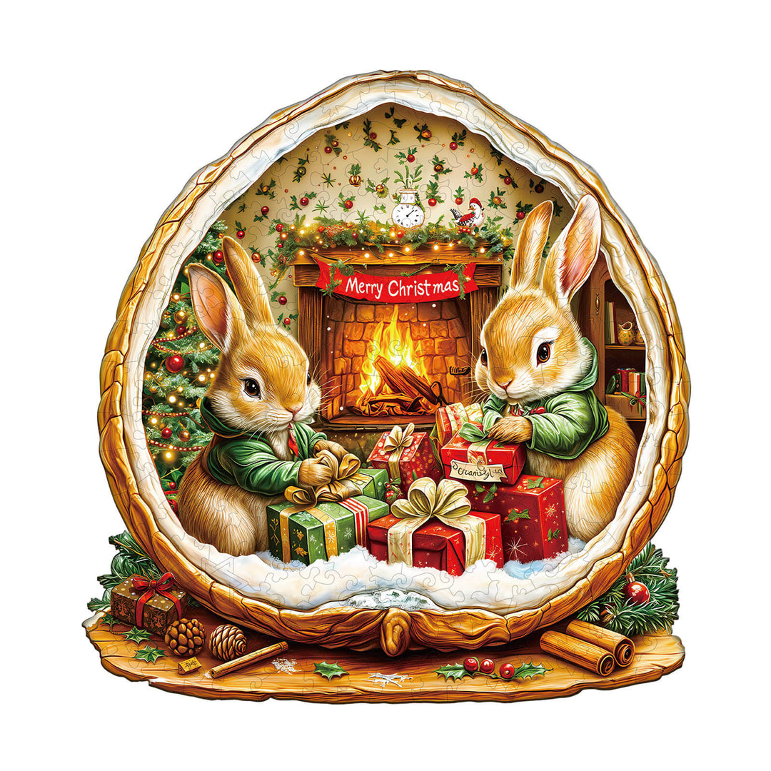 Rabbit House Wooden Jigsaw Puzzle