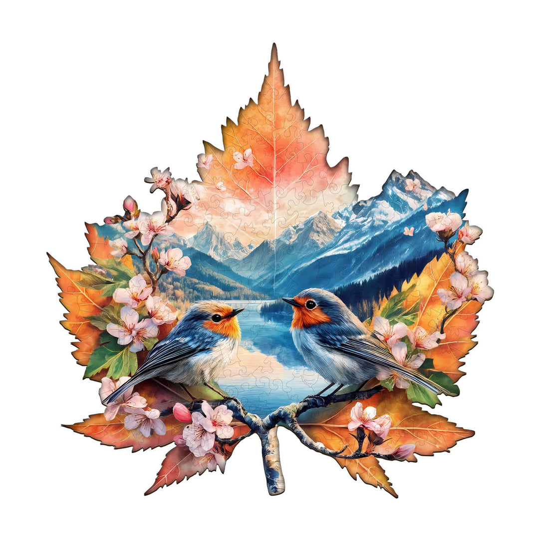 Ruhiger See Holz-Puzzle