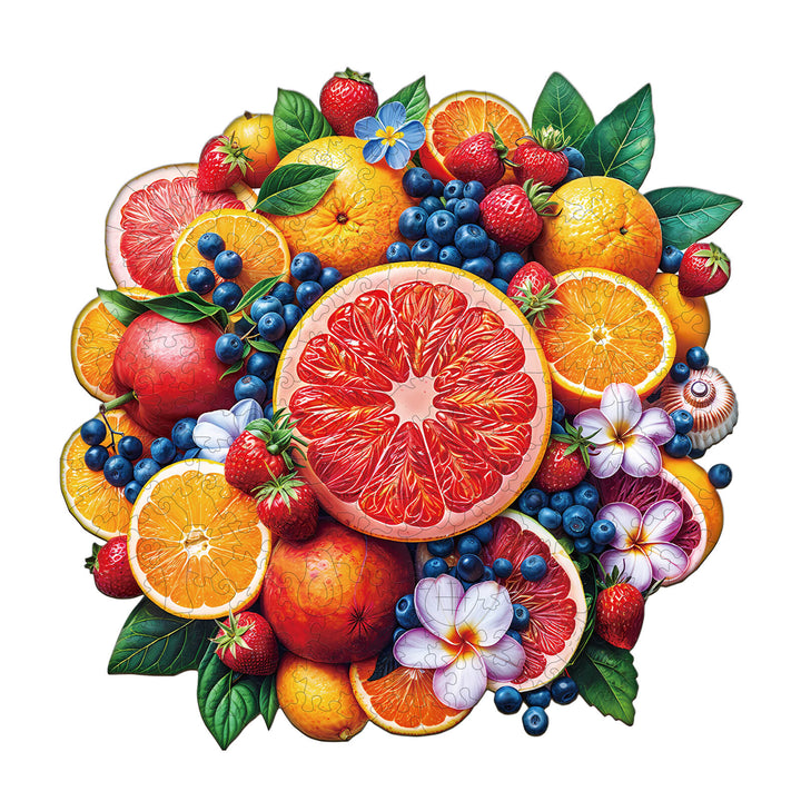 Fruit Party Wooden Jigsaw Puzzle