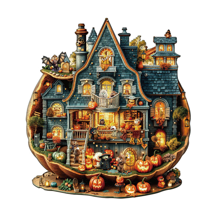 Bear's House - Halloween Wooden Jigsaw Puzzle