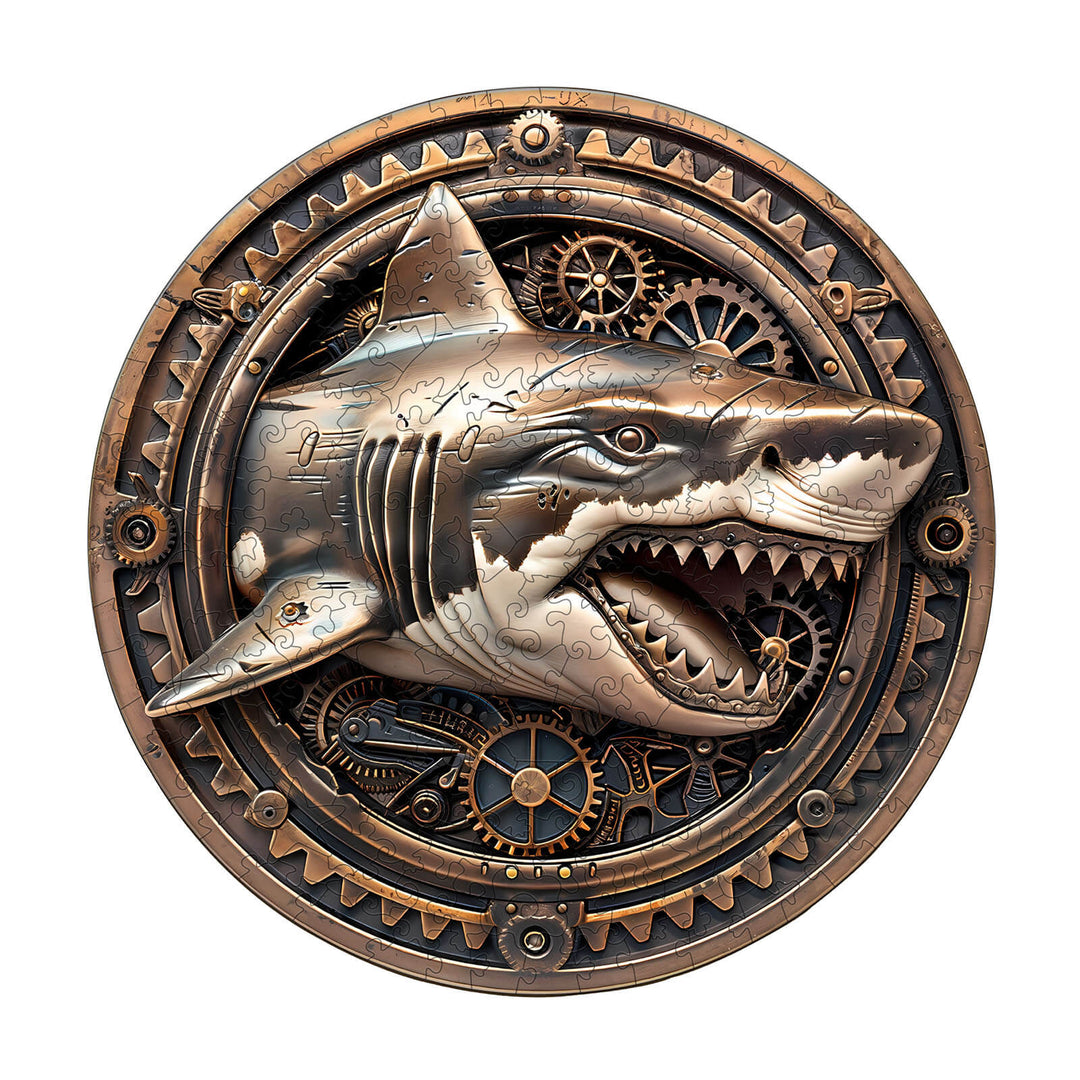 Mechanical Shark-2 Wooden Jigsaw Puzzle