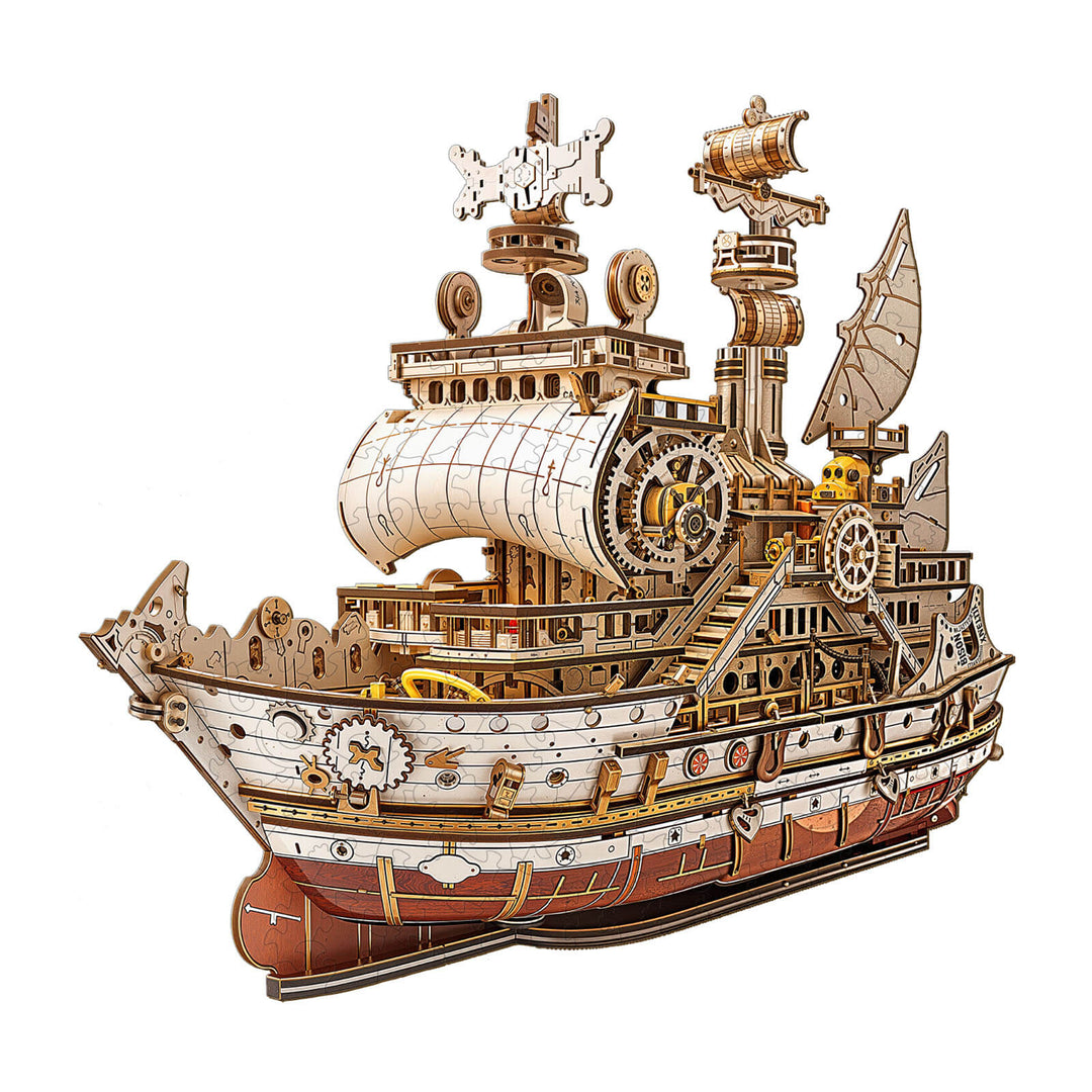 3D-Puzzle Fracht Schiff Holzpuzzle