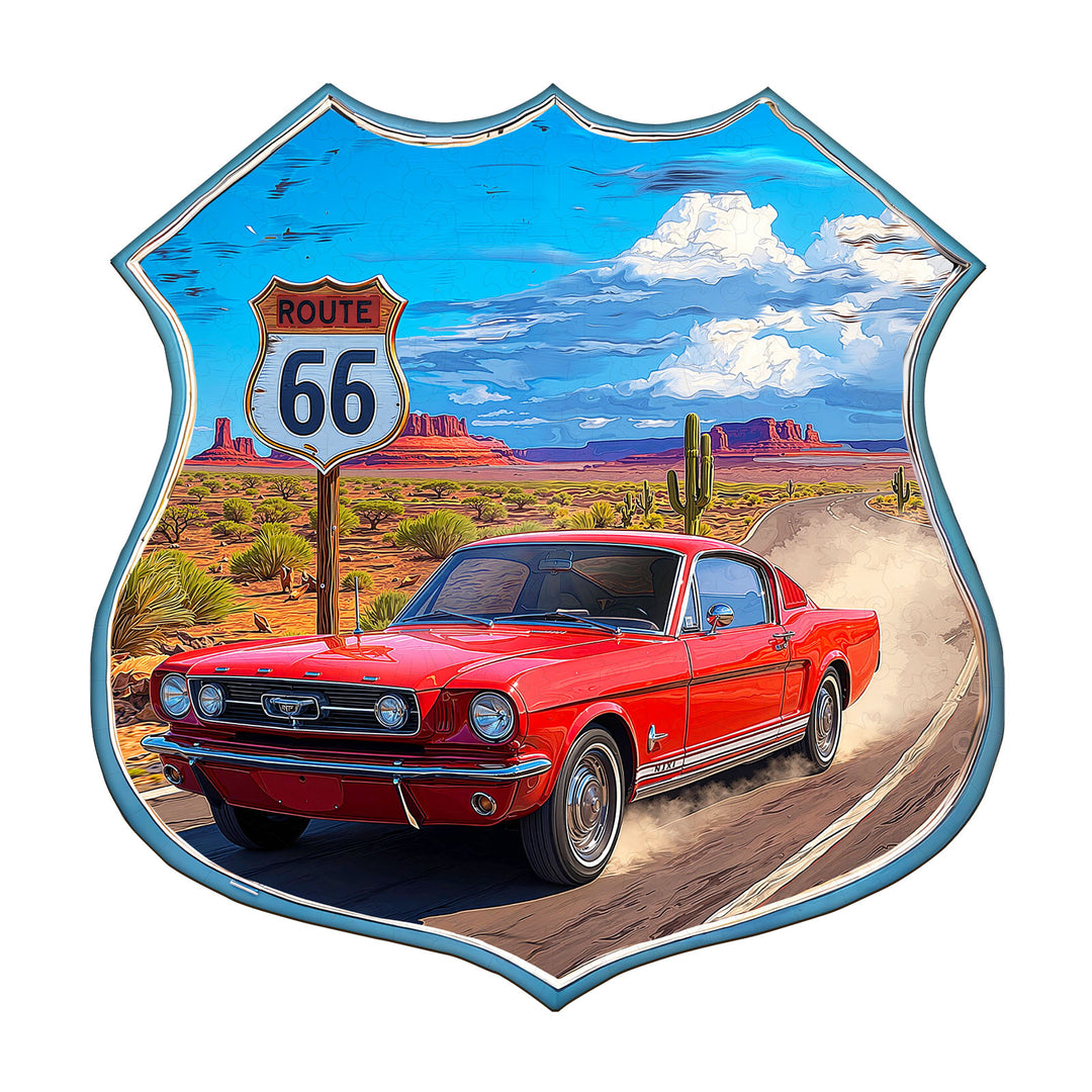 Route 66 Wooden Jigsaw Puzzle
