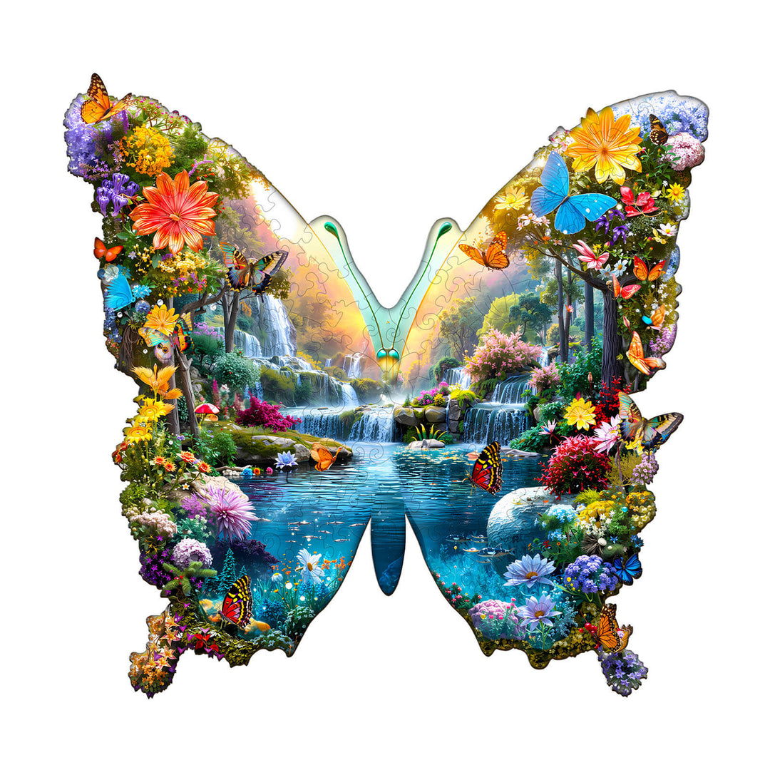 Spring Butterflies Wooden Jigsaw Puzzle