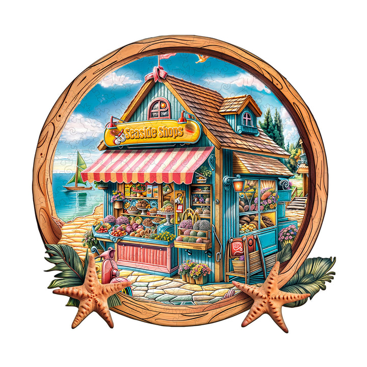 Seaside Shop Holz-Puzzlespiel