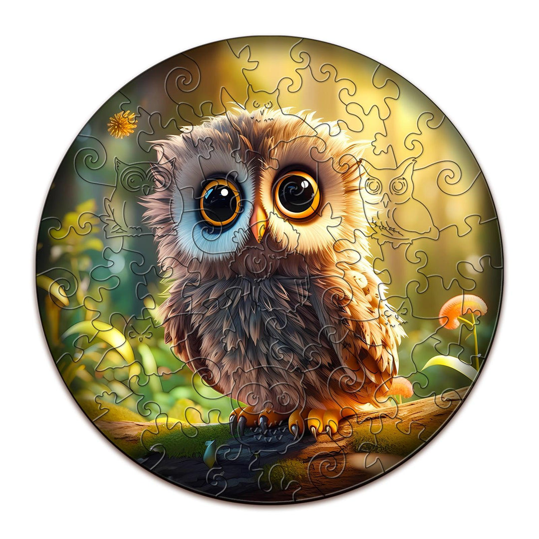 Cute Owl Children's Wooden Jigsaw Puzzle-Woodbests