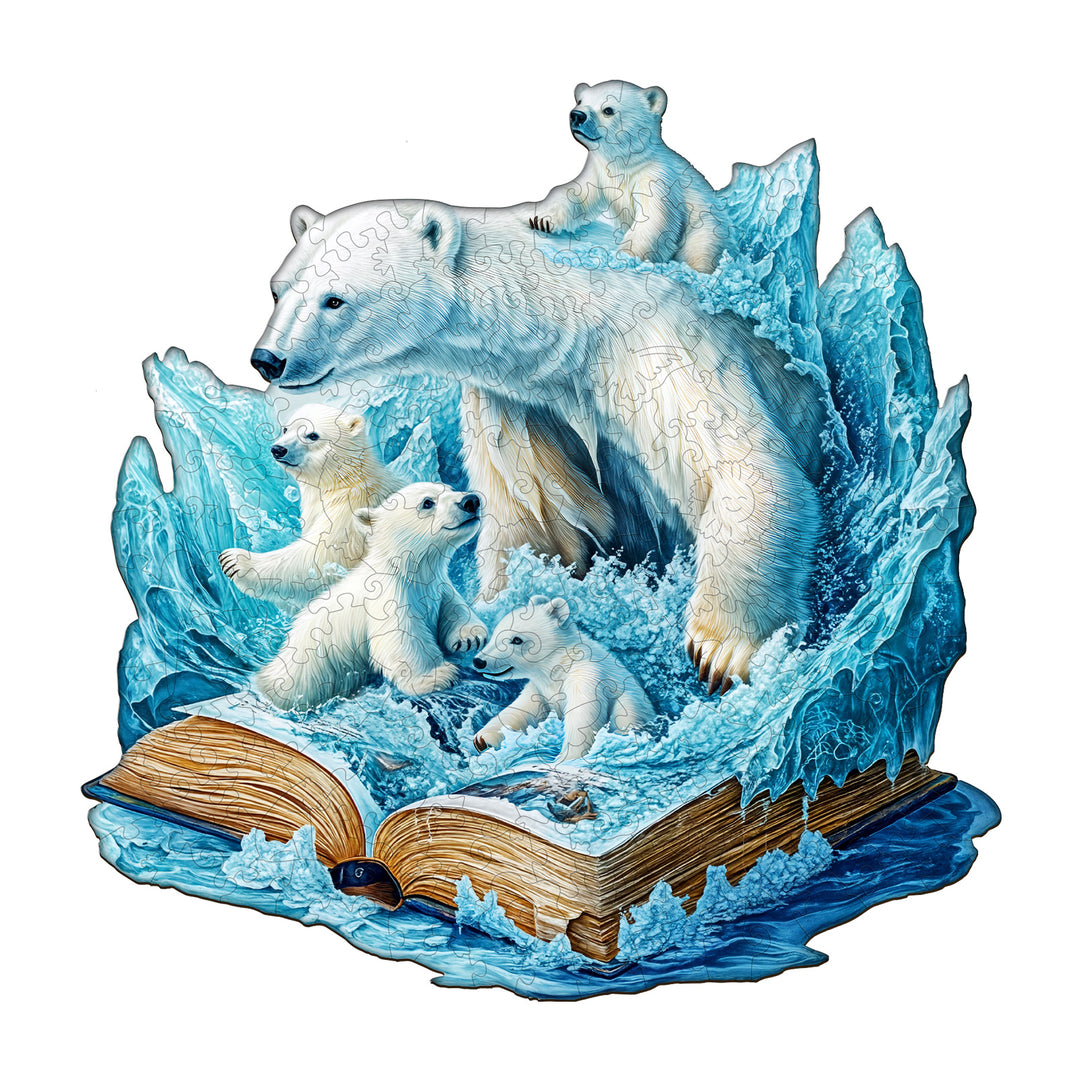 Polar Bears Story Wooden Jigsaw Puzzle