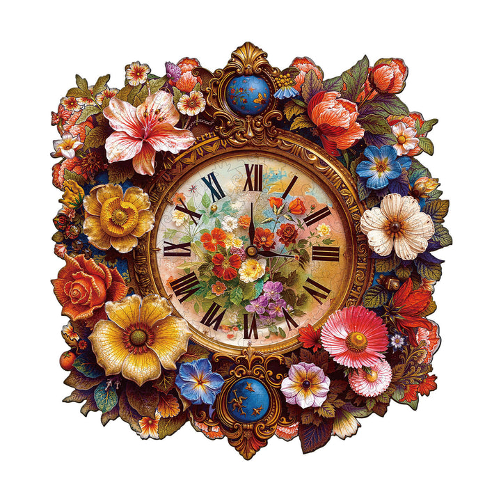 Floral Times  Wooden Jigsaw Puzzle