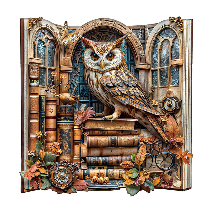 Bücherregal Eule Holz-Puzzle