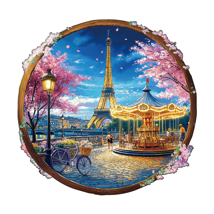 Paris by Night Wooden Jigsaw Puzzle